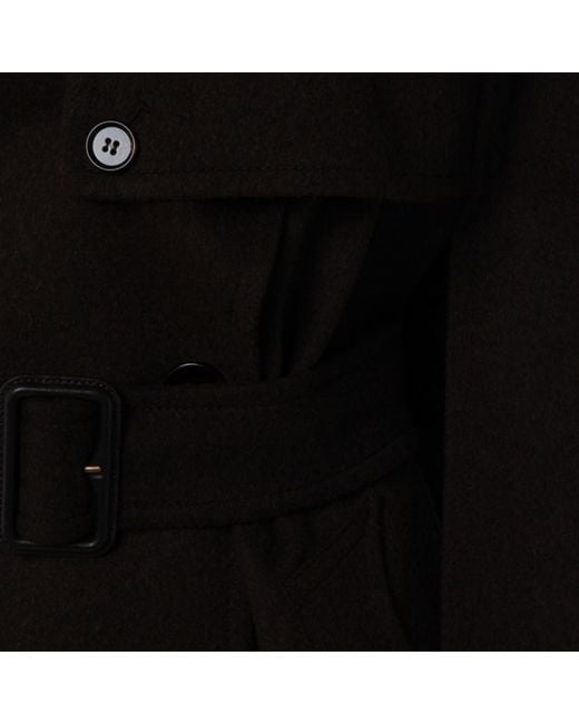 Burberry Black Dark Cashmere Coat