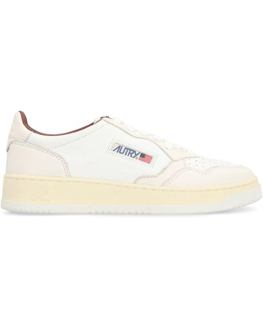 Autry White Medalist Low-top Sneakers for men