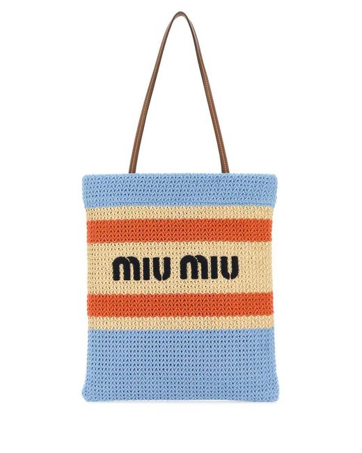 Miu Miu Blue Handbags.