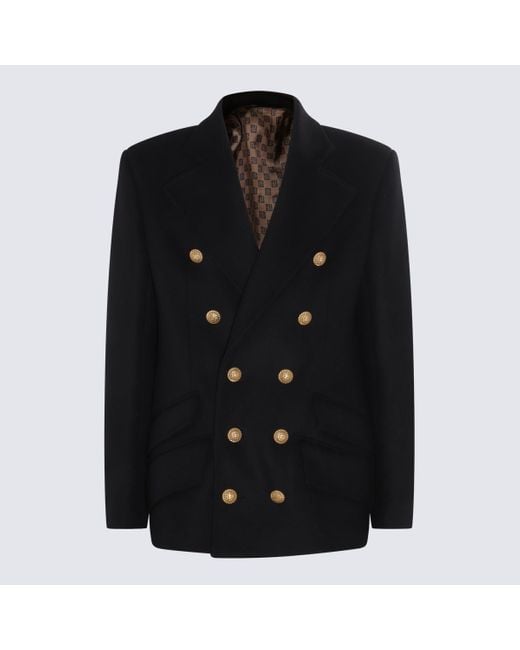 Balmain Black Coat for men