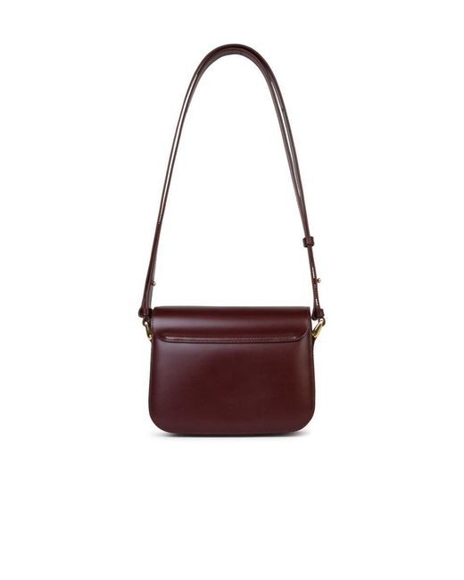 A.P.C. White Small 'Grace' 'Gae Vino' Smooth Leather Bag