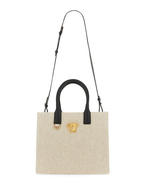 Versace Natural Borsa Shopper Piccola La Medusa