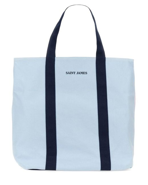 Saint James Blue Reversible Tote Bag