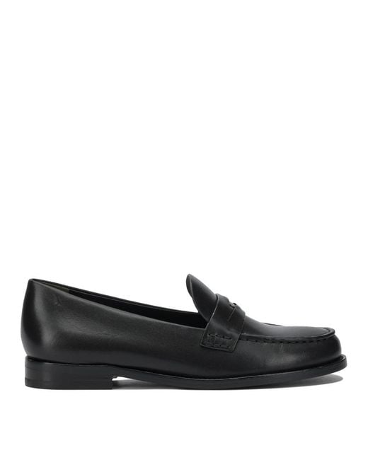 Tory Burch Black Bovine Leather Loafers