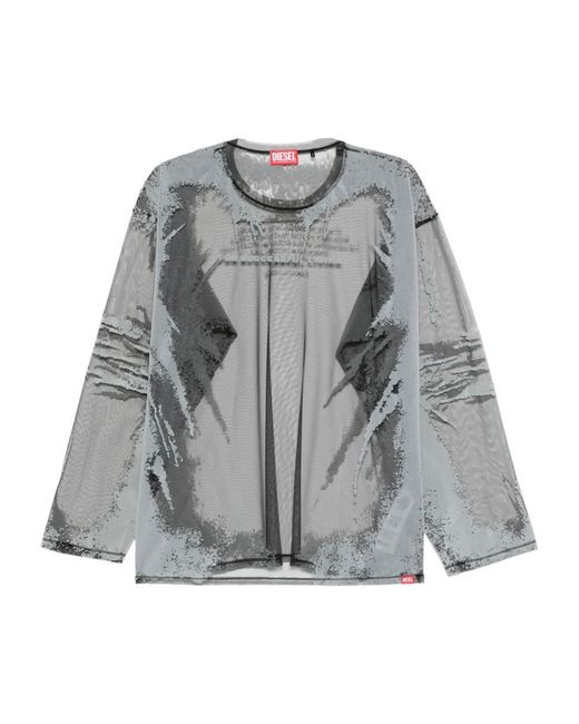 DIESEL Gray Sweaters for men