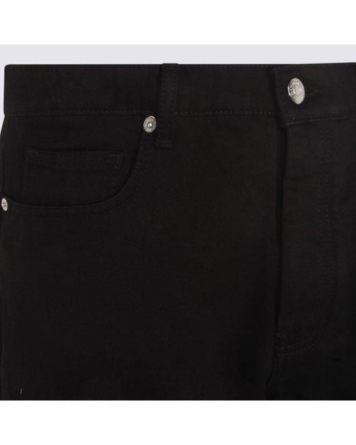 Maison Kitsuné Black Jeans Nero for men