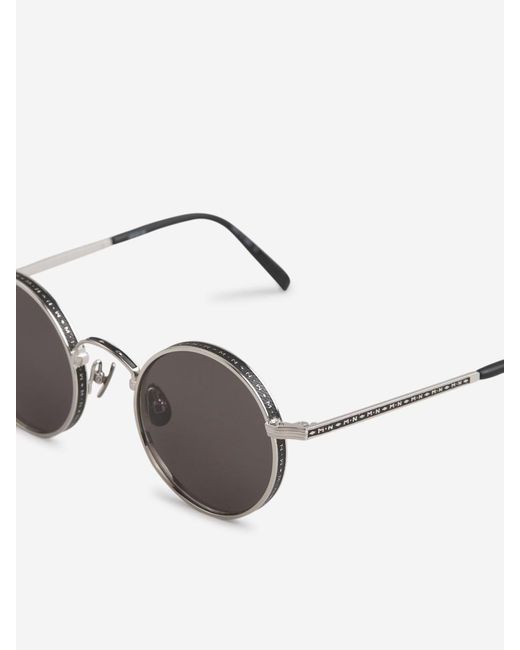 Matsuda Gray M3100 Oval Sunglasses for men