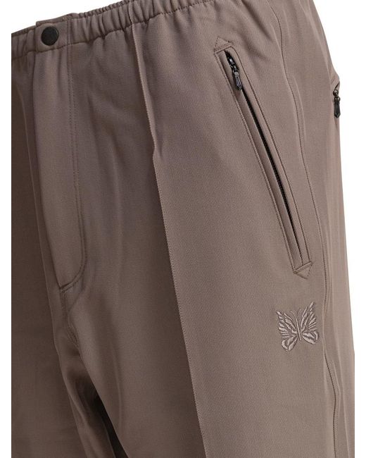 Needles Gray Boot-Cut Trousers for men