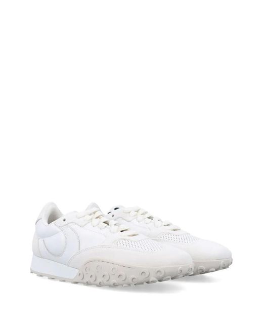 MARINE SERRE White Suede Leather Ms Rise
