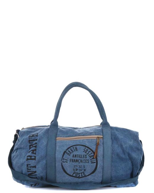 Mc2 Saint Barth Blue Duffle Bag for men