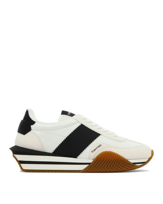 Tom Ford White And Leather James Sneakers for men