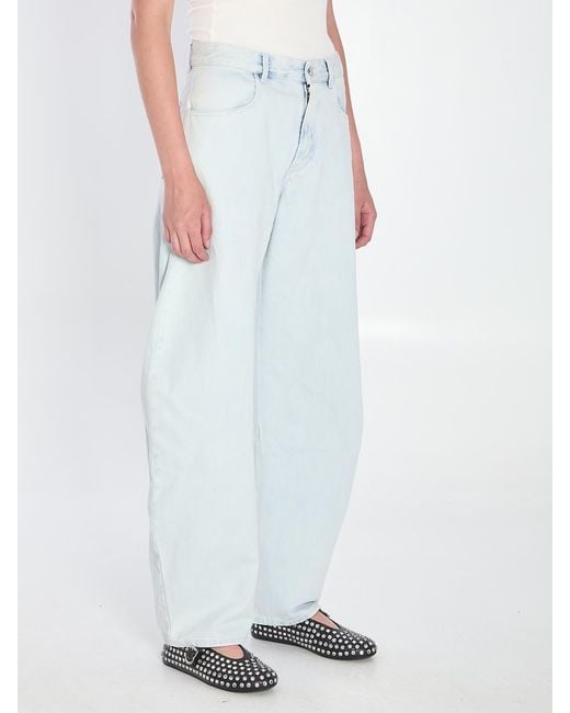 Alaïa Blue Rounded Denim Jeans