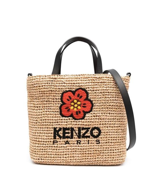KENZO Natural Boke Flowe Small Tote Bag