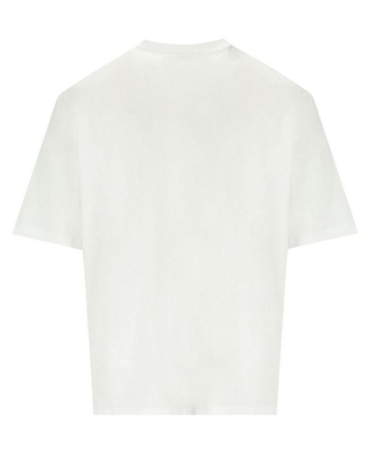 DSquared² White Loose Fit Printed T-Shirt for men