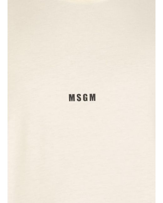 MSGM White T-Shirts And Polos for men