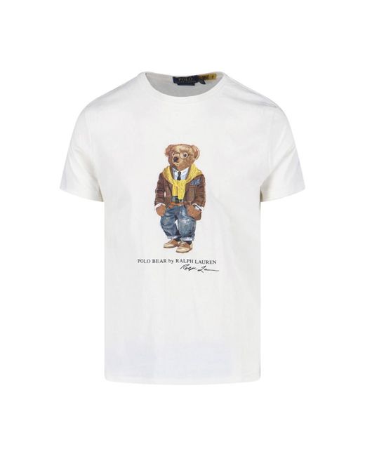 Polo Ralph Lauren White T-shirts And Polos for men