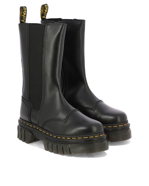 Dr. Martens Black "audrick Chelsea Tall" Boots