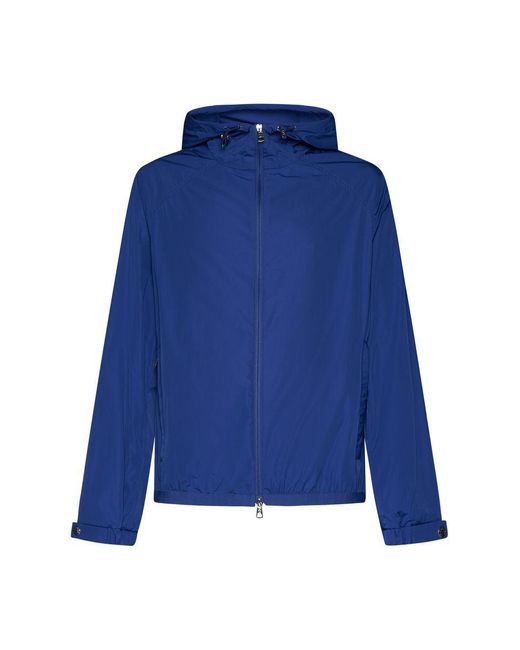 Moncler Blue Coats for men