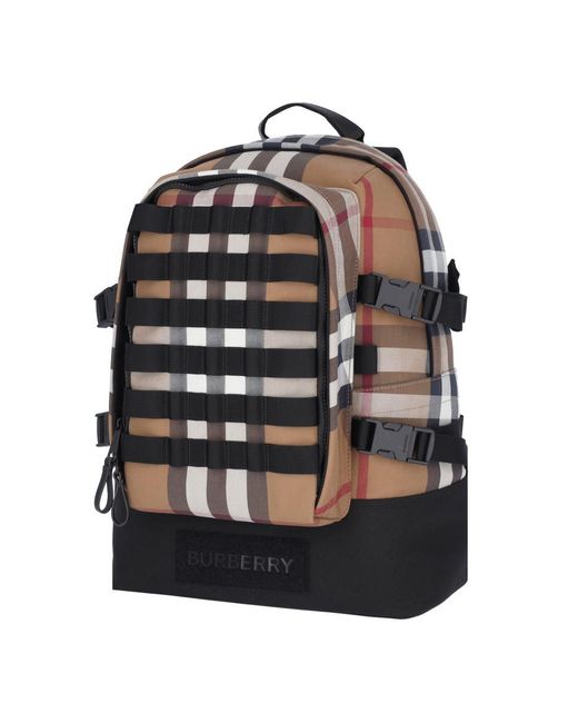Burberry Black 'vintage Check' Backpack for men