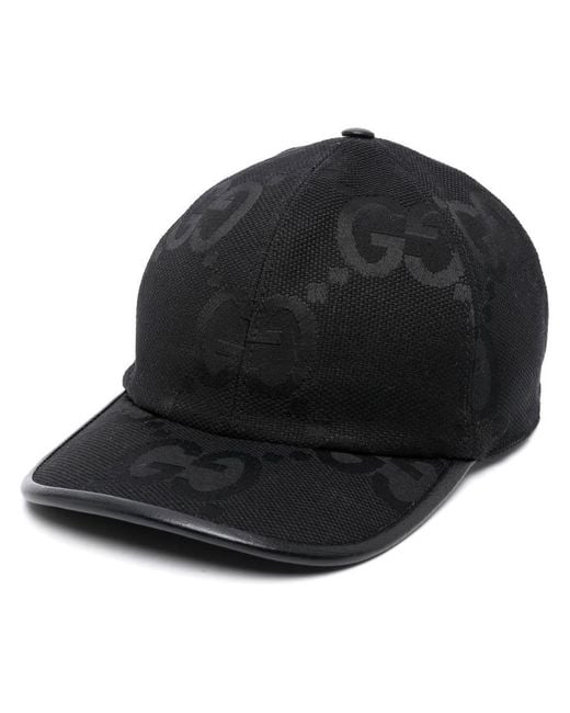 Gucci Black Jumbo GG Baseball Hat for men