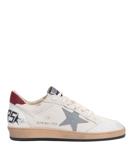 Golden Goose Deluxe Brand White "Ball Star" Sneakers for men
