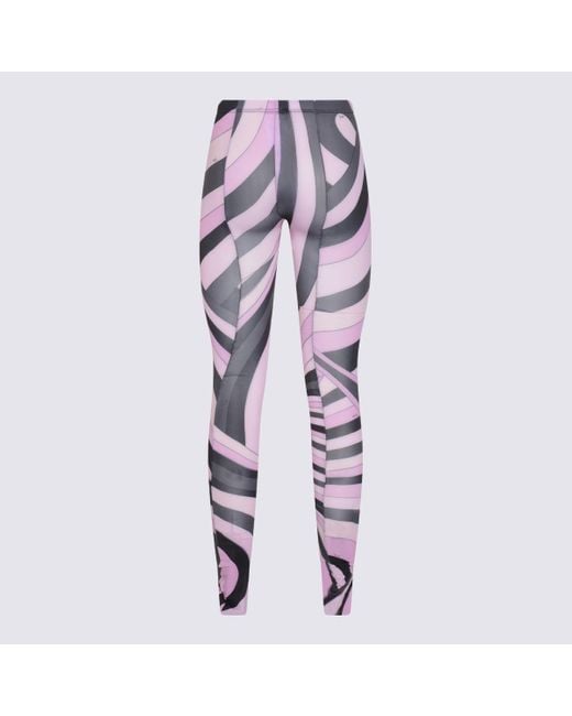 Emilio Pucci Purple And Silk Socks