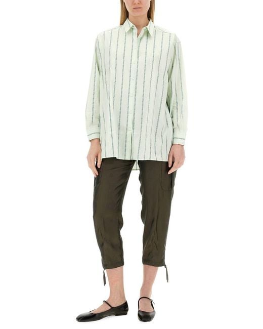 Aspesi Green Cropped Pants