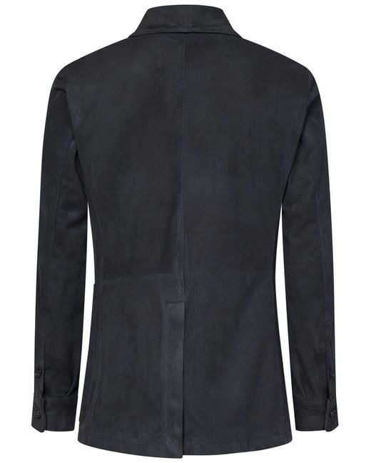 Franzese Collection Blue Franzese Napoli Donald Trump Model Jacket for men