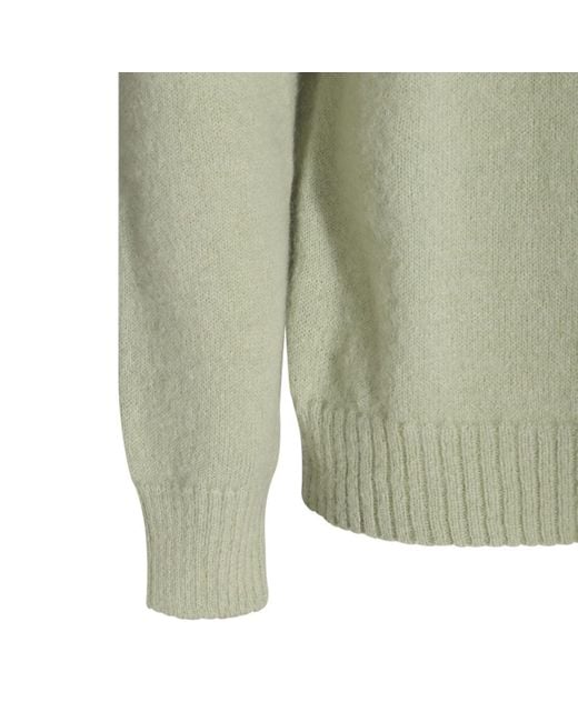 Lanvin Green Wool And Mohair Blend Sweater for men