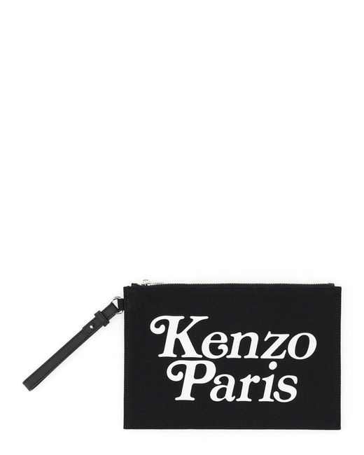 KENZO Black Large Pochette for men