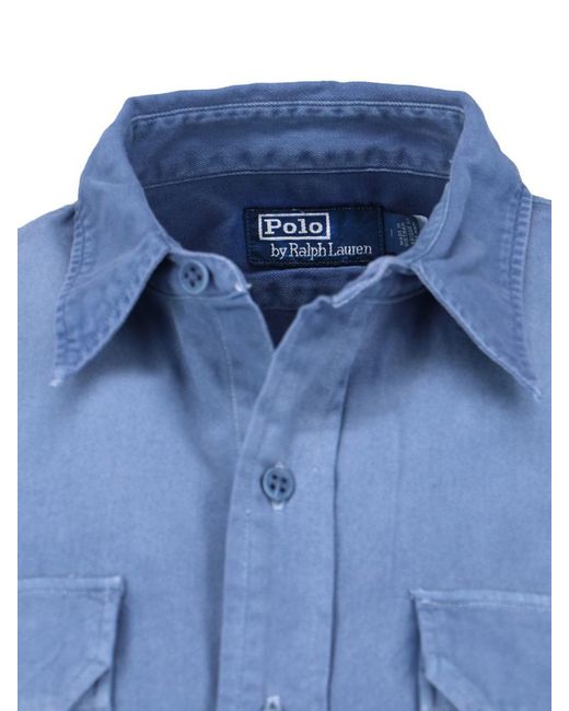 Polo Ralph Lauren Blue Denim Shirt for men