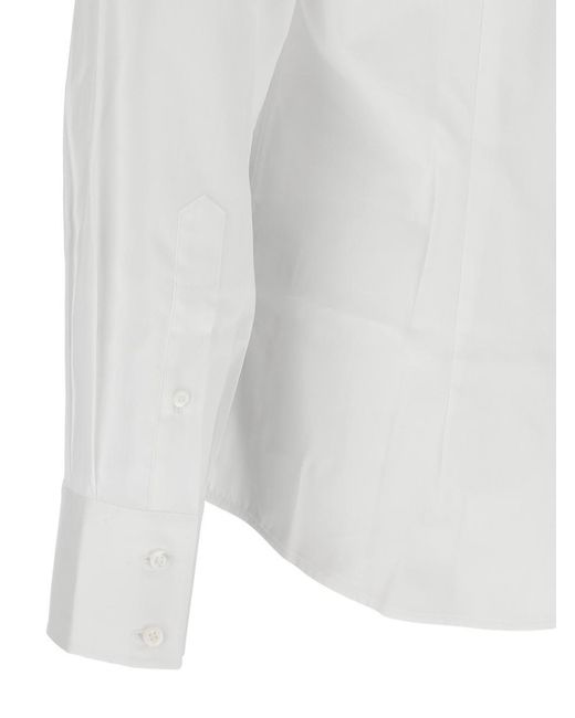 Brunello Cucinelli White Button-Down Shirt for men