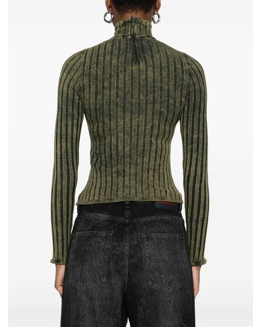 DIESEL Green Sweaters