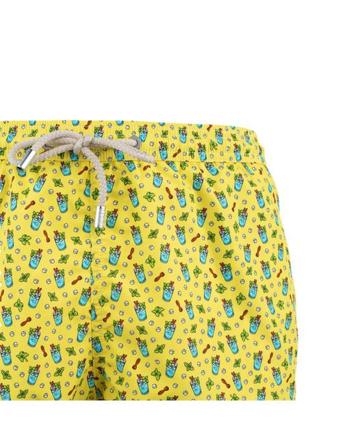 Mc2 Saint Barth Yellow Lighting Swimsuit for men