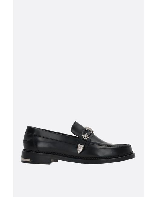 Toga Virilis Black Flat Shoes for men