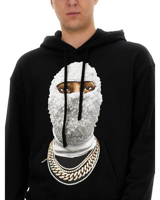 Ih Nom Uh Nit Black Sweatshirt "With Future Mask" for men