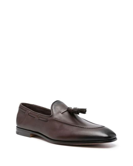 Church's Brown Tassel-Detail Leather Loafers for men