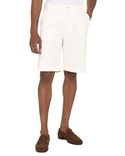 Gucci White Cotton Drill Shorts for men