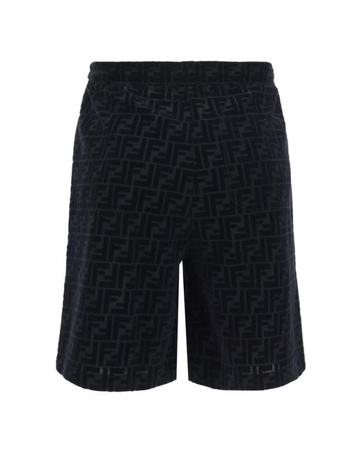 Fendi Blue Bermuda Shorts for men