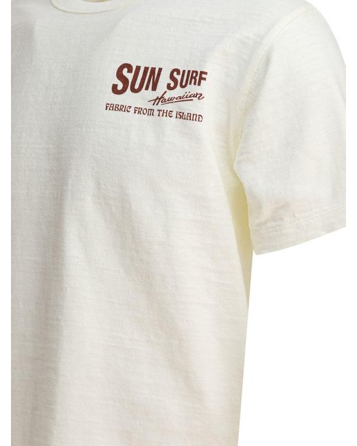 Sun Surf White T-shirts for men