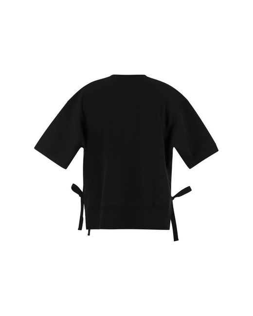 Colmar Black Cotton Blend Short-sleeved Sweatshirt