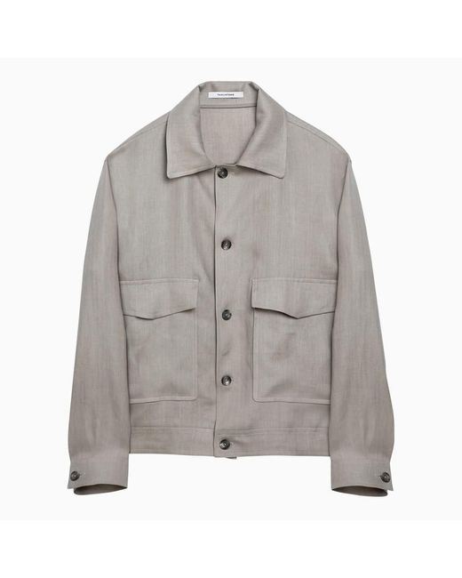 Tagliatore Gray Dove Coloured Linen Jacket for men