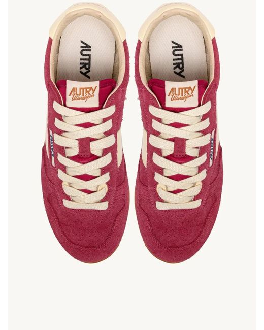Autry Red Windspin Low Shoes