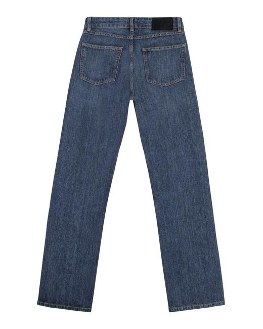 Our Legacy Blue 5-Pocket Straight-Leg Jeans
