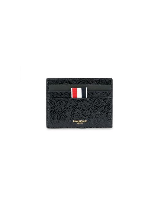 Thom Browne Black Small Leather Goods for men