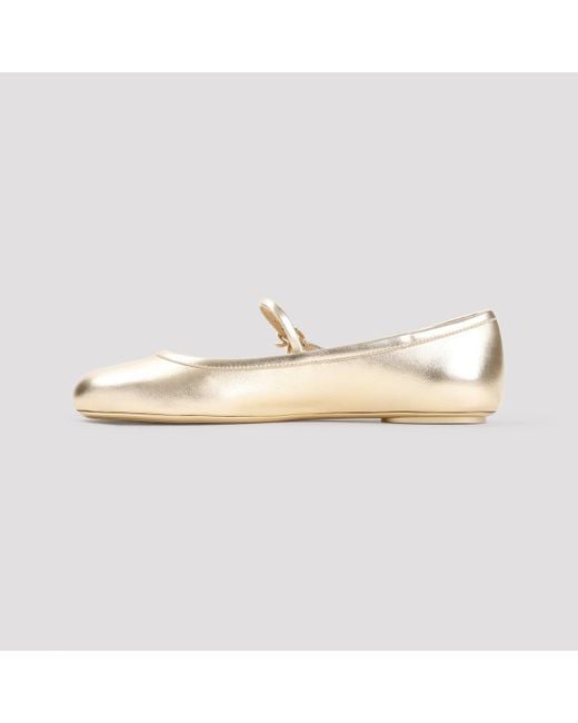 Gianvito Rossi White Carla Ballerina