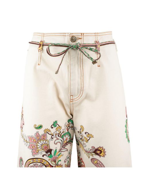 Etro Natural Jeans Paisley