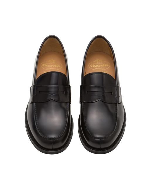 Church's Black Flat Shoes for men