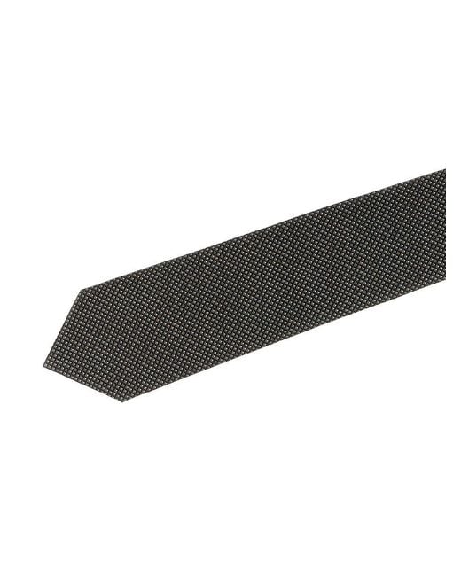 Brioni Black Jacquard Tie for men