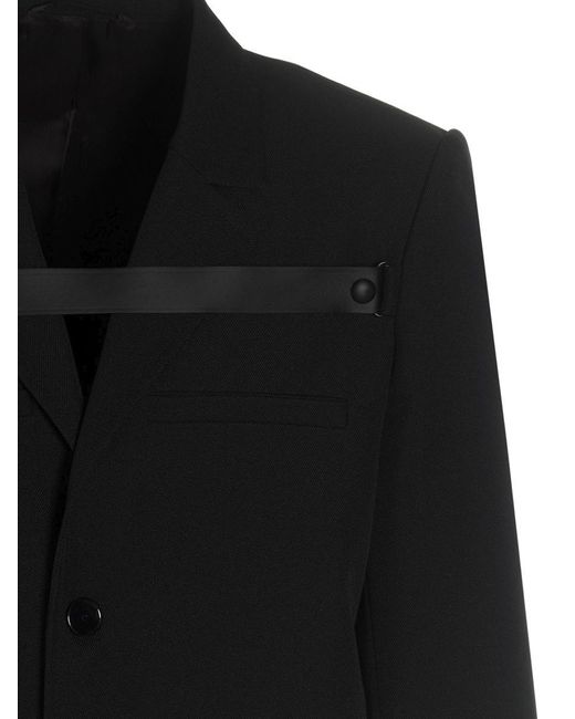 Courreges 'tailleur Harnais' Blazer in Black for Men | Lyst Canada